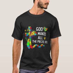 T-shirt Dieu fait que les pièces s'emboîtent - Sensibilisa