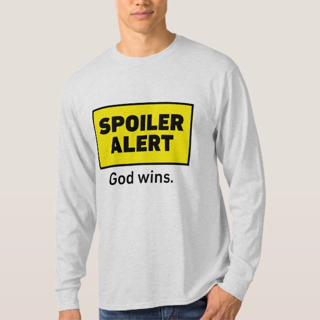 T-shirt Dieu gagne — gris (Devant)