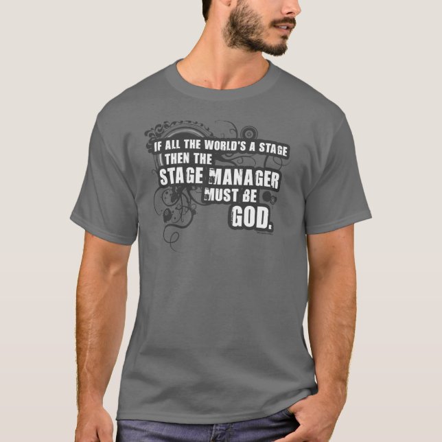 T-shirt Dieu grunge de régisseur (Devant)