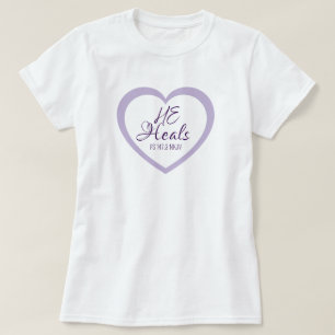 T-shirt Dieu guérit les cœurs brisés Violet clair Confort