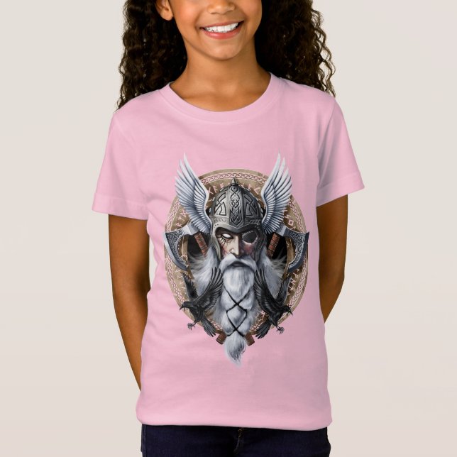 T-Shirt Dieu guerrier Norse Odin (Devant)