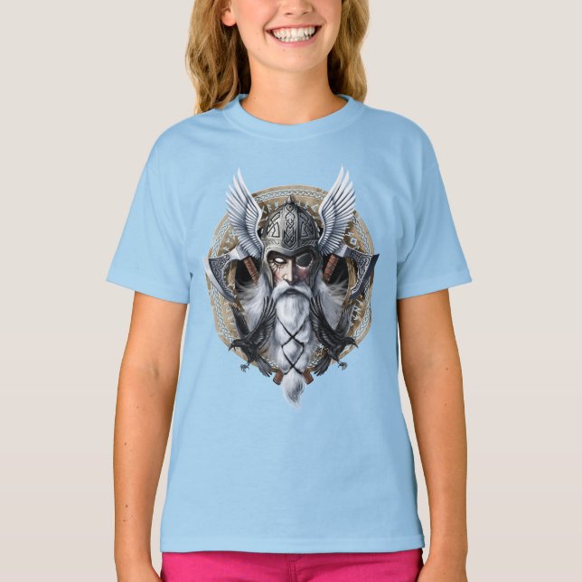 T-shirt Dieu guerrier Norse Odin (Devant)