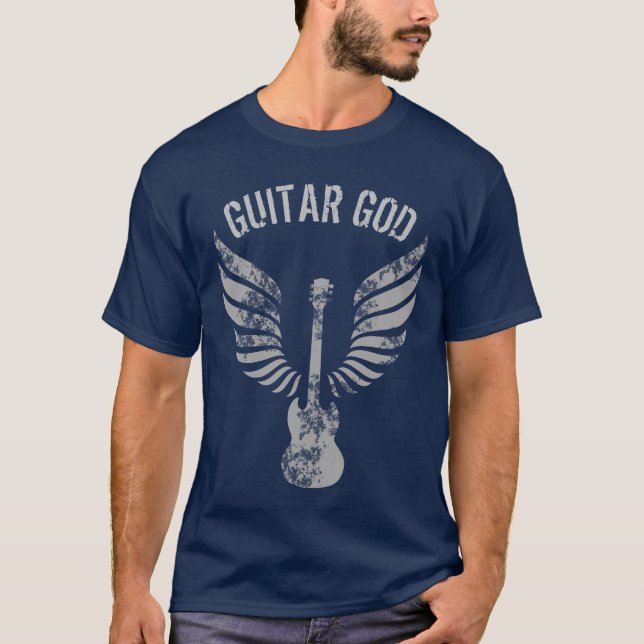 T-shirt Dieu guitare (Devant)