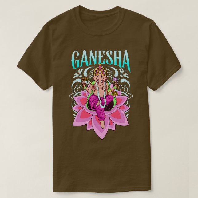 T-shirt Dieu hindou Ganesha (Design devant)