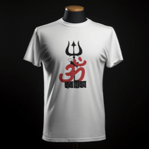T-shirt Dieu hindou Shiva Om Namah Shivay avec la chambre