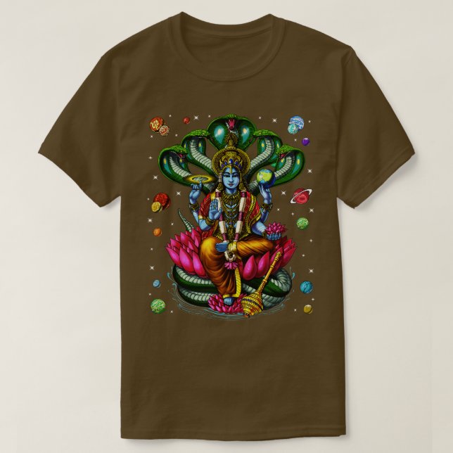 T-shirt Dieu hindou Vishnu (Design devant)