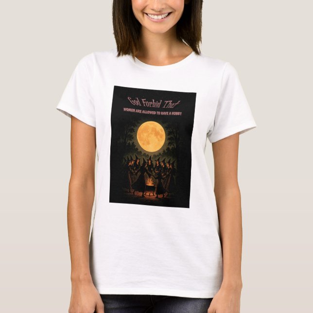 T-shirt Dieu interdit que les femmes aient droit à un pass (Devant)