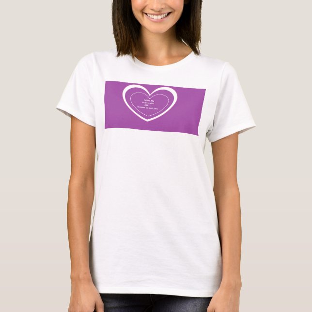 T-shirt DIEU JE SUIS est amour (Devant)