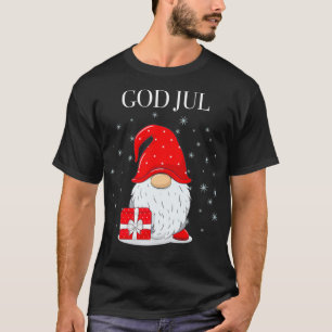 T-shirt Dieu Jul Suédois Joyeux Noël Suède Tomte Gnome