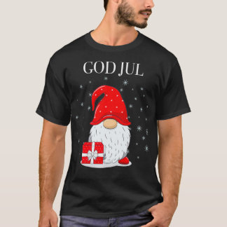 T-shirt Dieu Jul Suédois Joyeux Noël Suède Tomte Gnome
