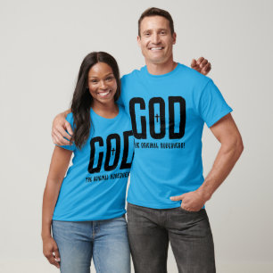 T-shirt Dieu Le Superhero Biblique Original Croix Unisex
