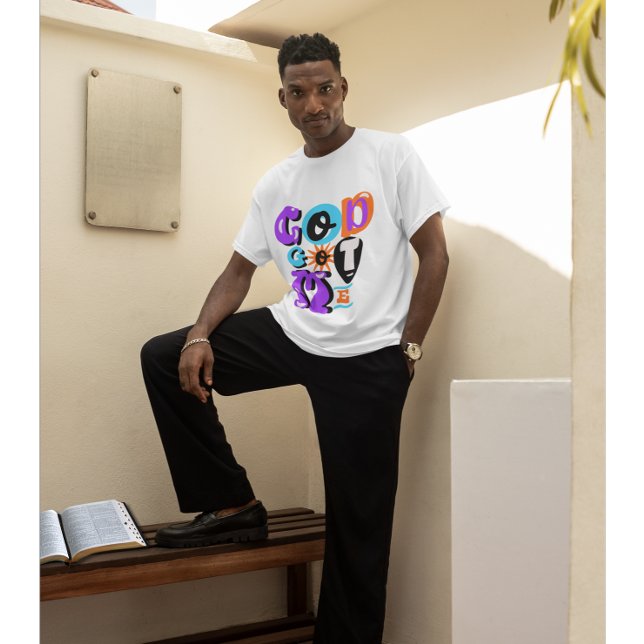 T-shirt Dieu M'A Amené Foi chrétienne rétro (Bold colors. Strong message. A retro faith tee that reminds you—and everyone else—God’s got you.)