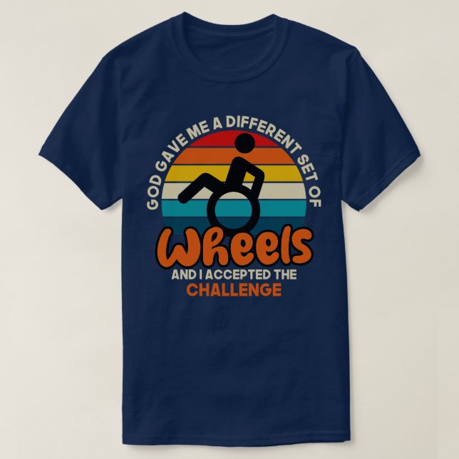 T-shirt Dieu M'A Donné Un Ensemble Différent De Roues Et J (Design devant)