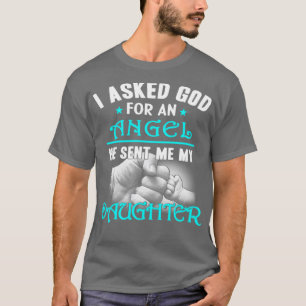 T-shirt Dieu m'a envoyé ma fille Ange