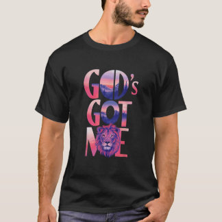T-shirt Dieu m'a eu Christian Unisex Adultes Enfants Noir