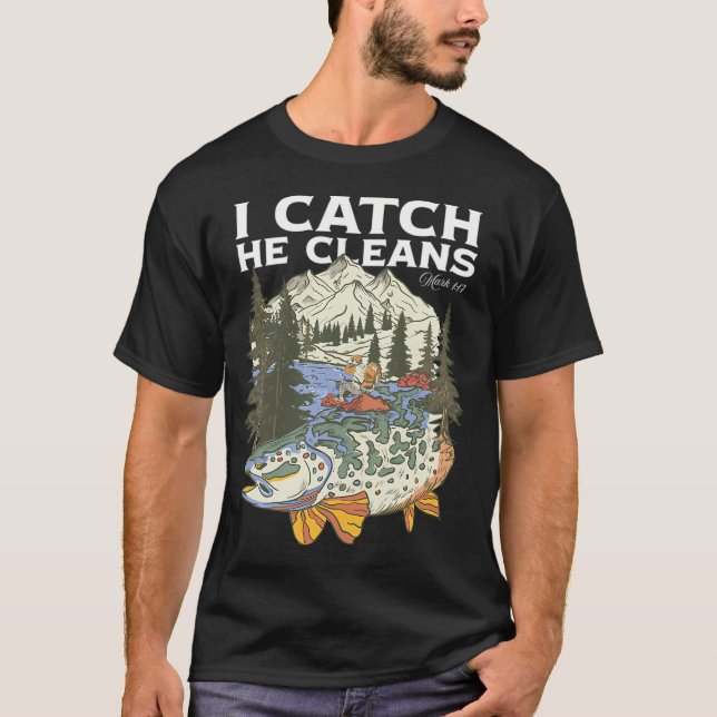 T-shirt Dieu m'a fait pêcheur d'hommes (Devant)