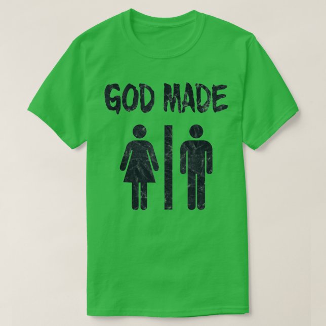 T-shirt Dieu Made Hommes Femmes Drôle Débardeur chrétien (Design devant)