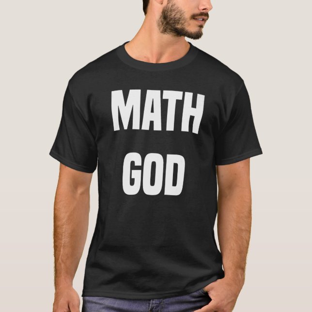 T-shirt Dieu math (Devant)