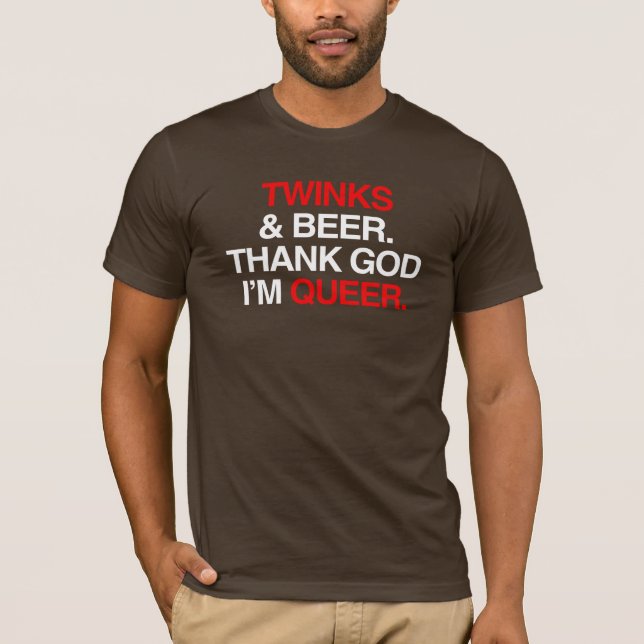 T-shirt Dieu merci, je suis queer (Devant)
