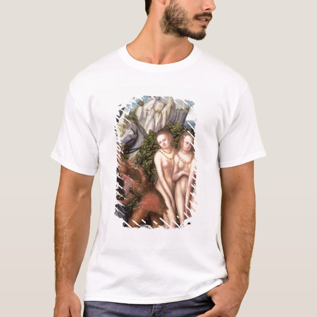 T-shirt Dieu Mercury réveillant Paris (Devant)