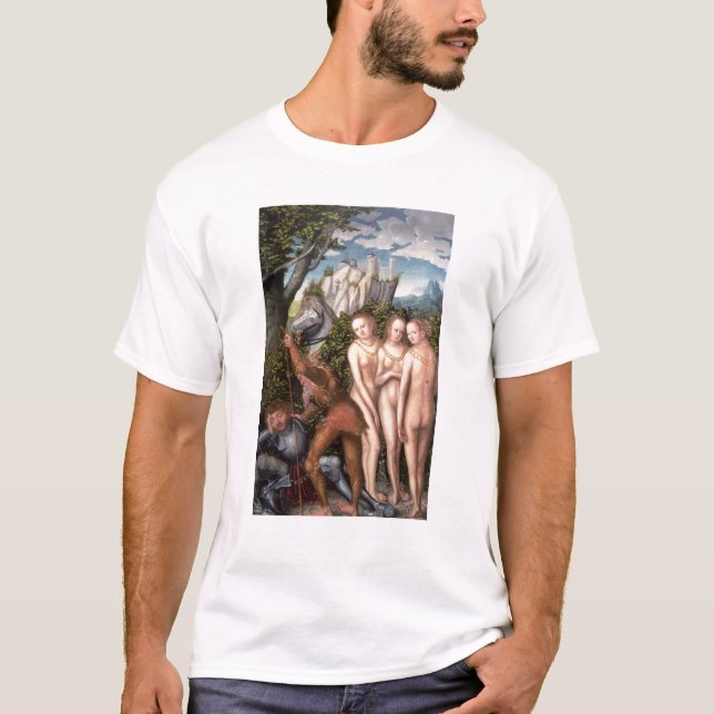 T-shirt Dieu Mercury réveillant Paris (Devant)