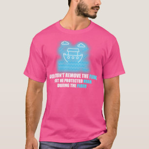 T-shirt Dieu n'a pas enlevé l'inondation mais il a protégé