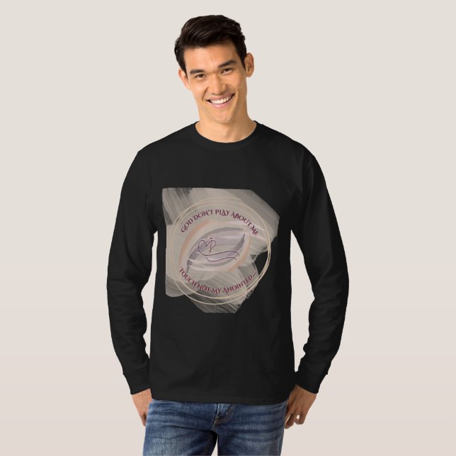 T-shirt 'Dieu ne joue pas avec moi' (Devant entier)