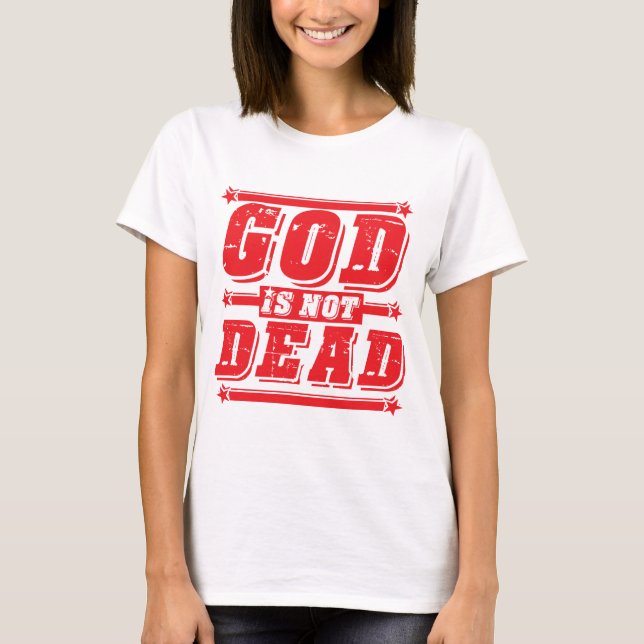 T-shirt Dieu n'est pas mort (Devant)