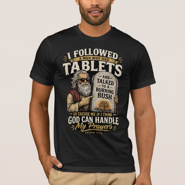 T-Shirt Dieu Peut Gérer Mes Prières (Devant)