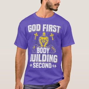 T-shirt Dieu Premier Bodybuilding Deuxième Poids