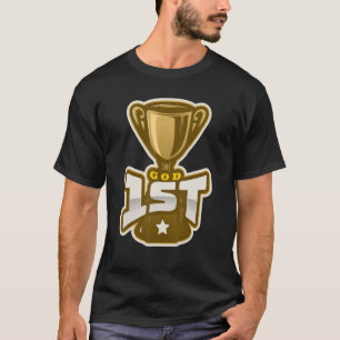 T-shirt Dieu Premier Jésus Église de la foi chrétienne Bib