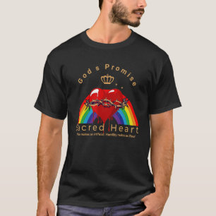 T-shirt Dieu Promet Sacré Coeur L'Humilité Nous Rend Vérit