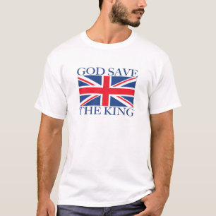 T-shirt Dieu sauve le roi avec Union Jack