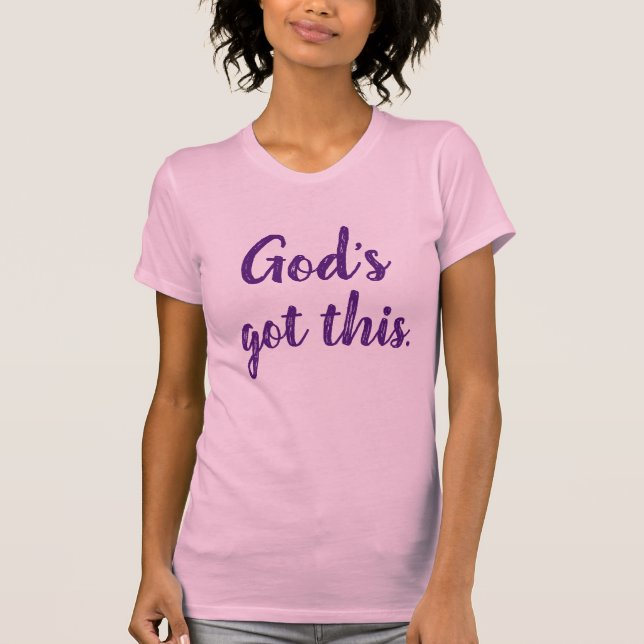 T-Shirt "Dieu S'en Occupe".  (Devant)