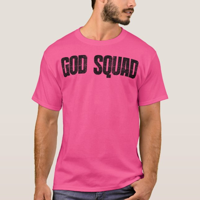 T-shirt Dieu Squad Vintage noir (Devant)