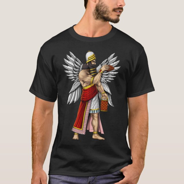 T-shirt Dieu sumérien Enki (Devant)