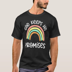 T-shirt Dieu tient ses promesses Christian Rainbow Bible G