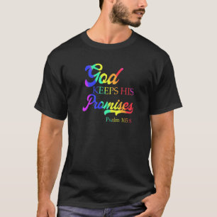 T-shirt Dieu tient ses promesses Psaume 1058 Christian Rai