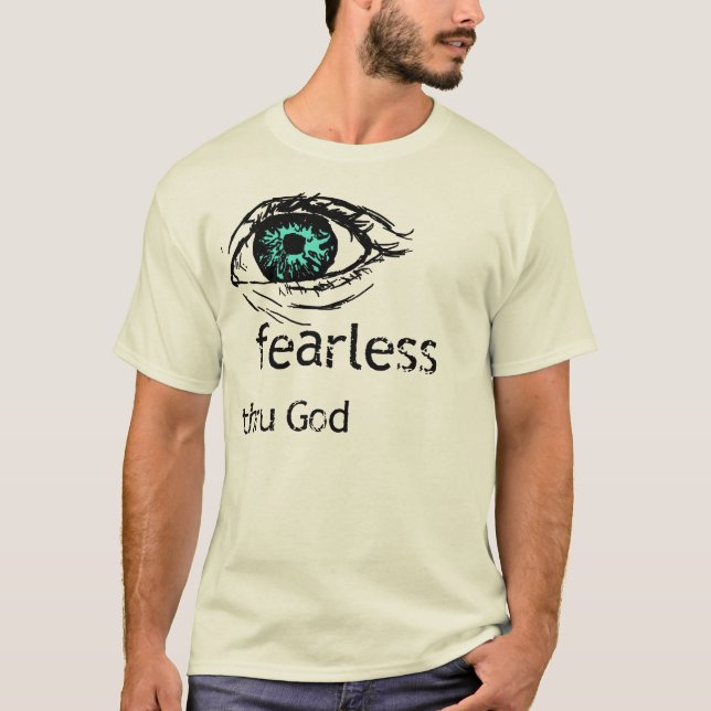 T-shirt Dieu traversant courageux (Devant)