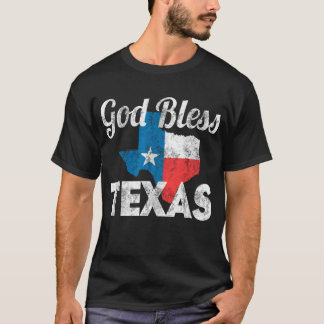 T-shirt Dieu vintage bénissent le Texas