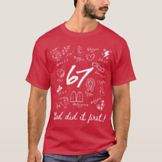 T-shirt Dieu Vintage l'a fait en premier 67 Six Sept Mème 