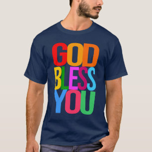 T-shirt DIEU VOUS BÉNÉFICIE de couleurs positives