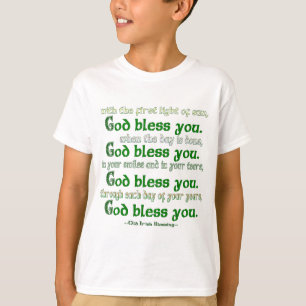 T-shirt Dieu vous bénisse Irish Blessing