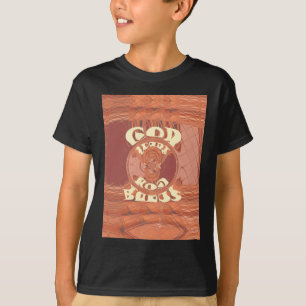 T-shirt Dieu Vous Bénit Un Design De Texte Inspirant.