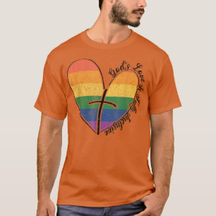T-shirt Dieux Amour Est Un Drapeau Gay pride LGBTQ Entière