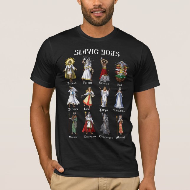 T-shirt Dieux de mythologie slave (Devant)