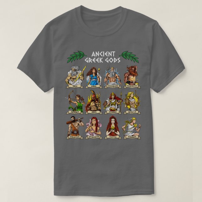 T-shirt Dieux grecs anciens (Design devant)
