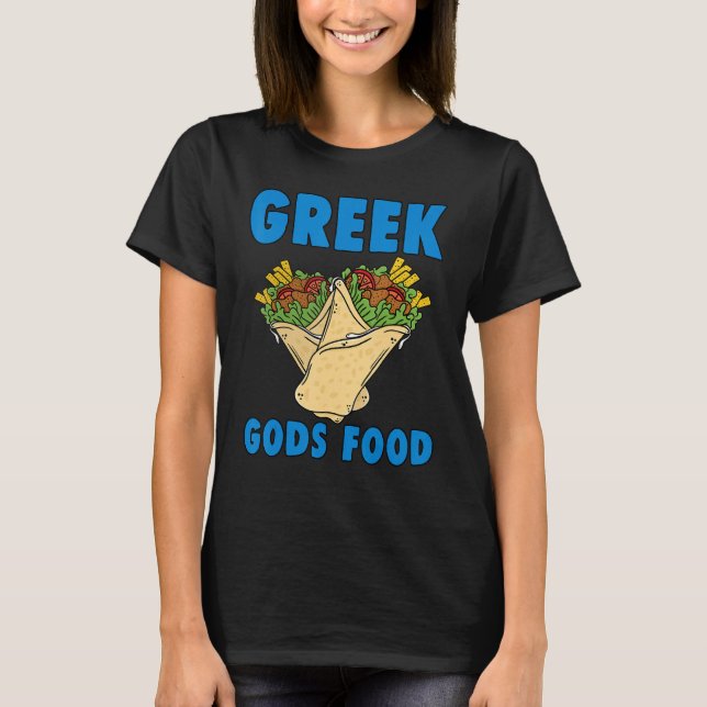 T-shirt Dieux grecs nourriture Gyros Gyro grec drôle Grèce (Devant)