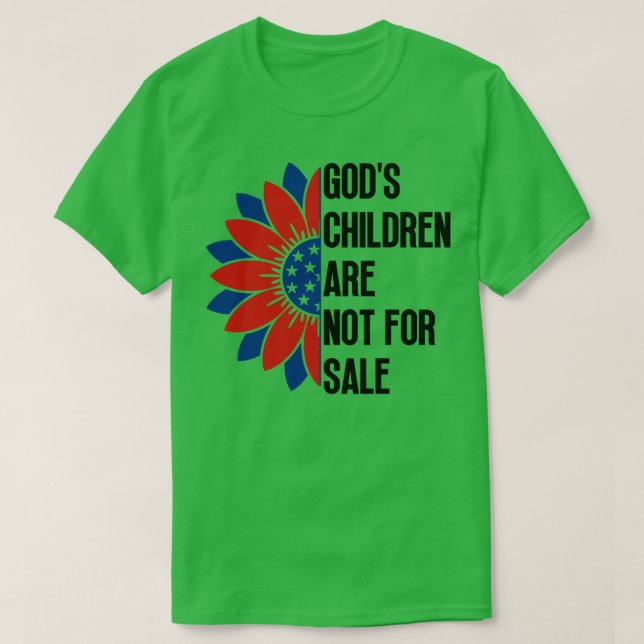 T-shirt Dieux Les Enfants Ne Sont Pas À Vendre 6 (Design devant)