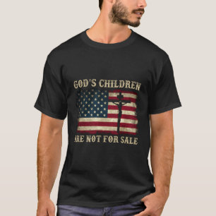 T-shirt Dieux Les enfants ne sont pas à vendre American Fl